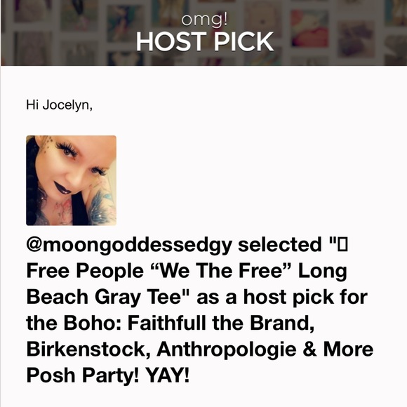 RESERVED for @meeshy13 🎉HP🎉 🆕 Free People “We The Free” Long Beach Tee - Picture 2 of 3